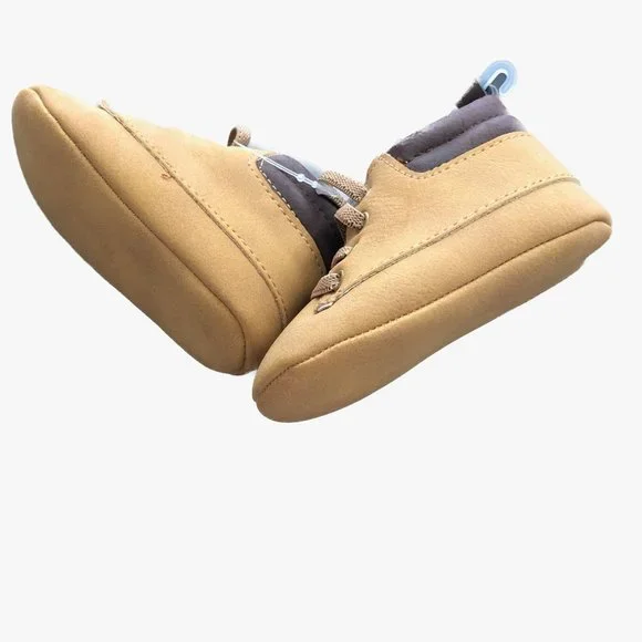 Child of Mine Carters Tan Crib Shoes Work Boot Style Size 0-3 Months - Picture 4 of 9